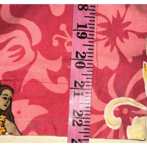 3pc Dean Miller Surf Bedding Hawaiian Hula Girl Queen Comforter 2 Shams pink HTF - Picture 13 of 16